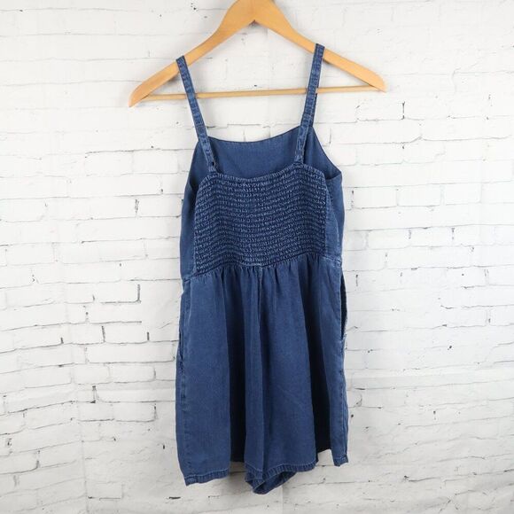 OLD NAVY BLUE DENIM SPAGHETTI STRAP ROMPER WITH POCKETS SIZE XS - Picture 8 of 8
